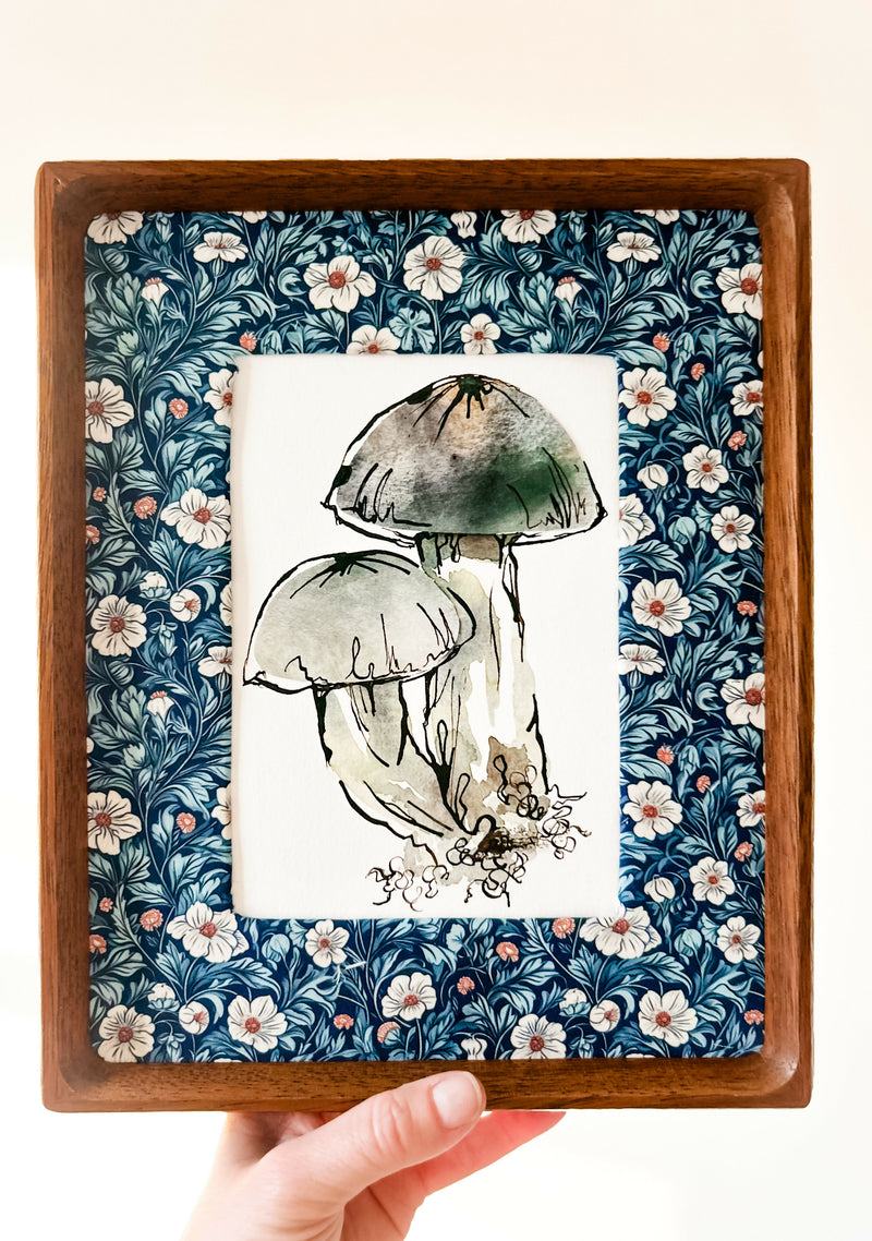 Mushroom Study in Slate Gray No. 1