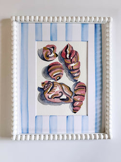 Heather Kiser Shell Study Vintage Pink Framed