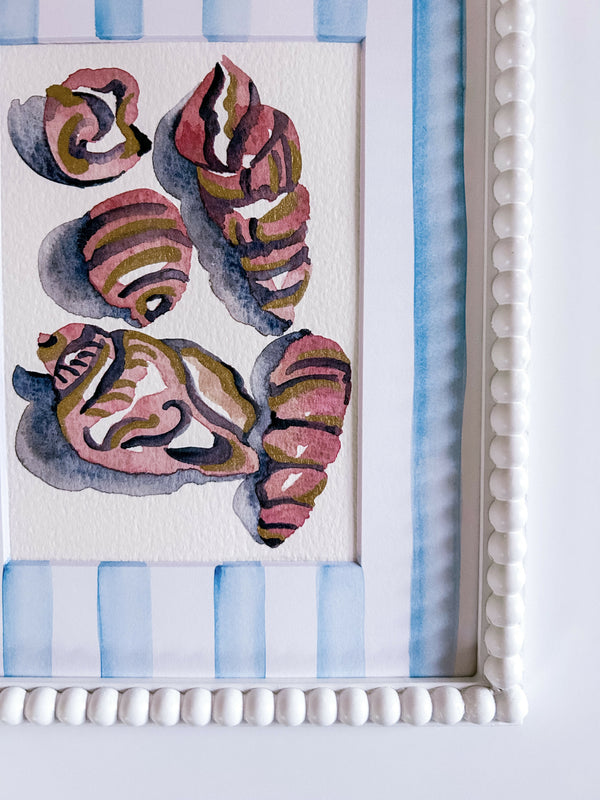 Heather Kiser Shell Study Vintage Pink Matting Detail