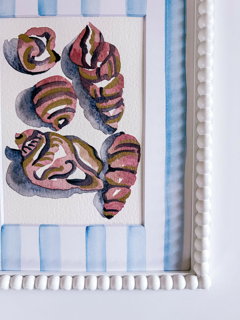 Heather Kiser Shell Study Vintage Pink Matting Detail