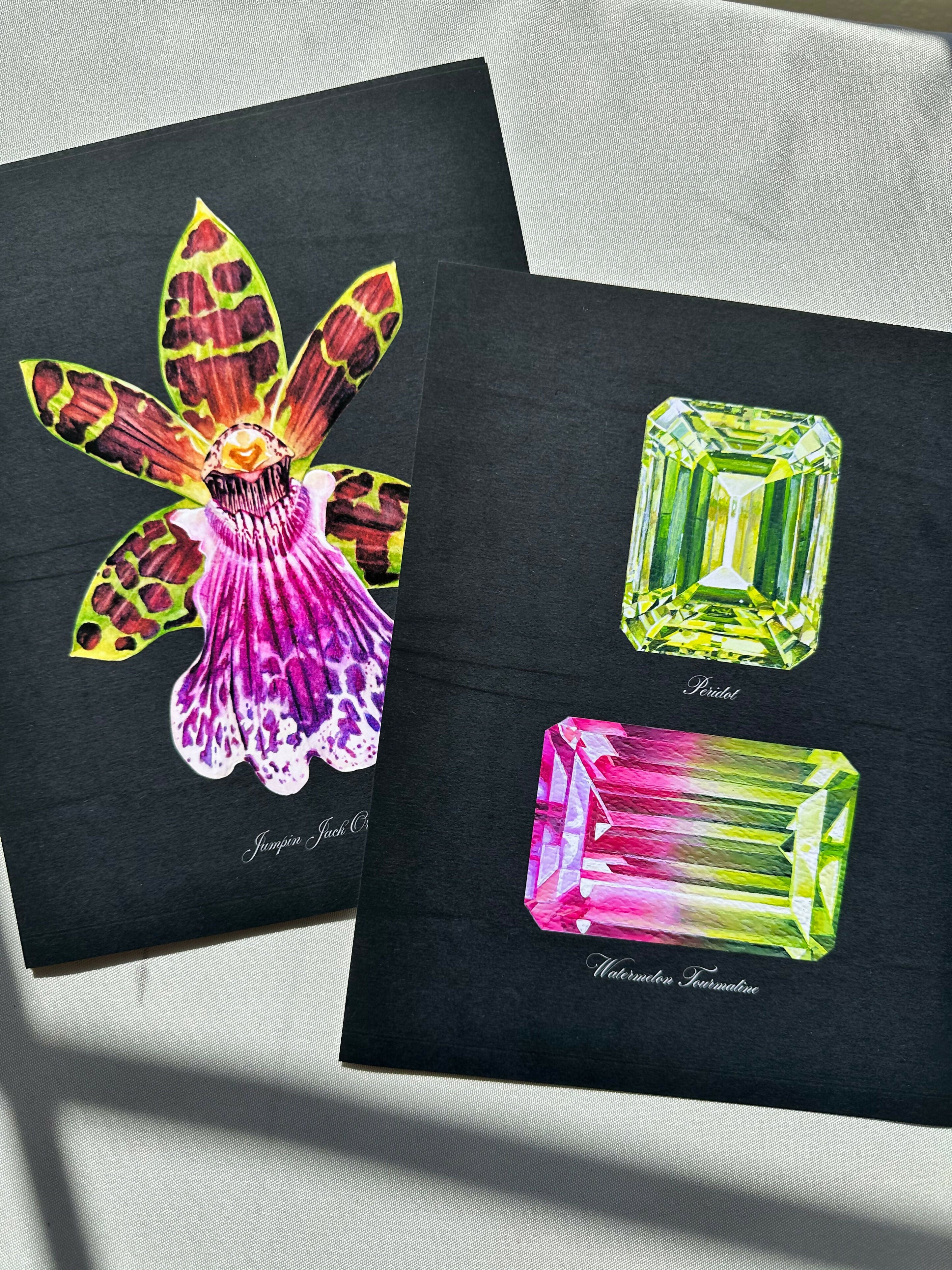 Special Edition Peridot + Watermelon Tourmaline Print