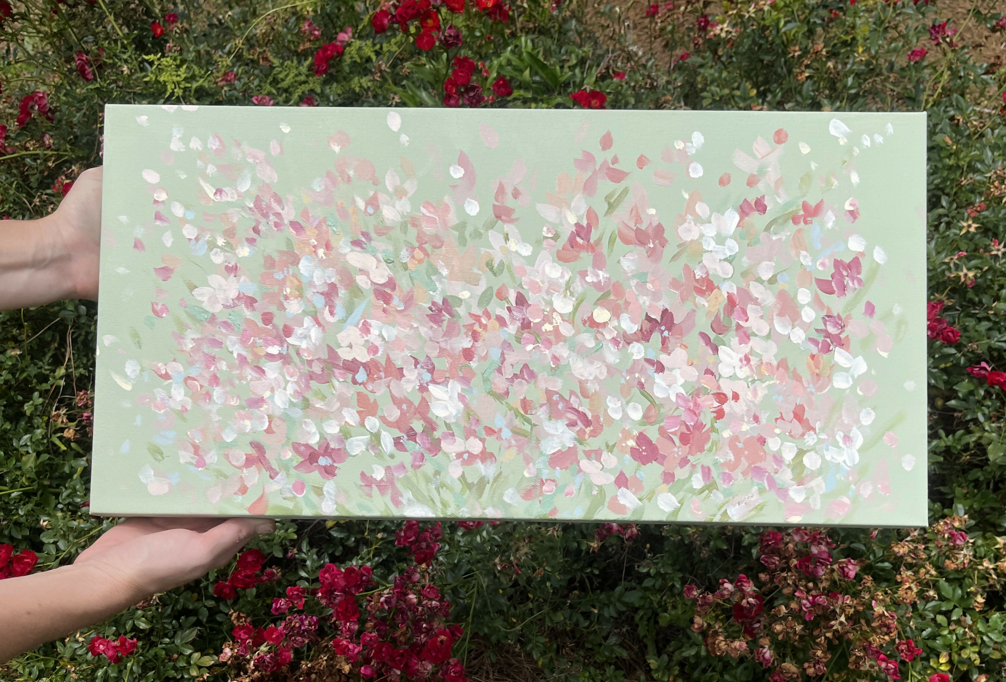 Pink Butterflies & Wildflowers
