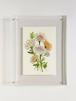 Heather Kiser Chrysanthemum Framed