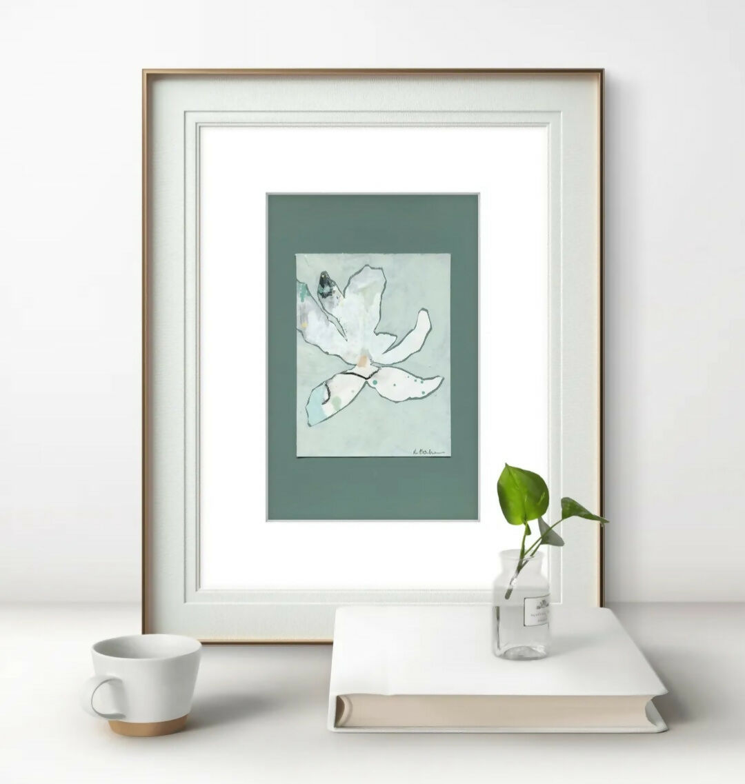 Magnolias In Moonlight - Celadon No.4