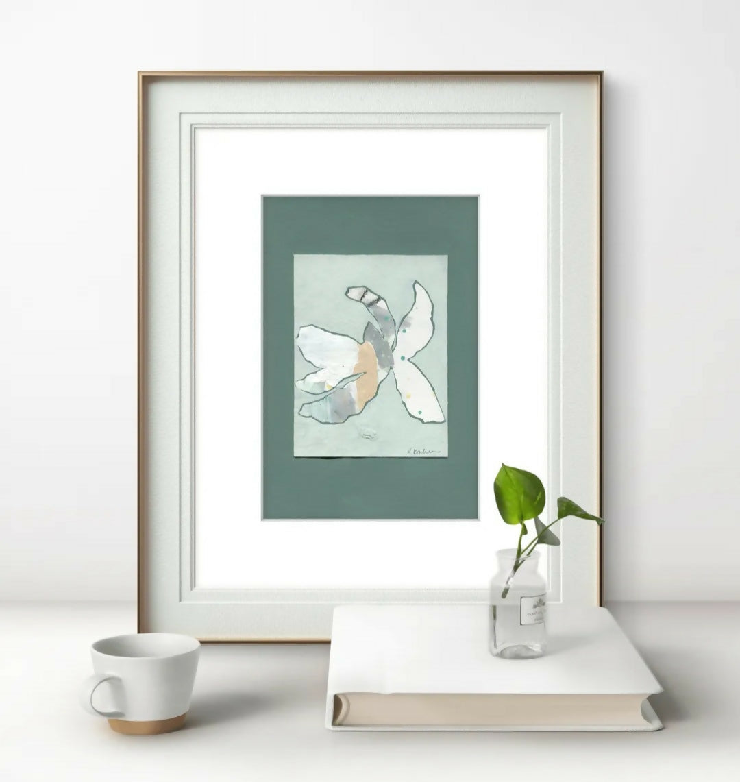Magnolias In Moonlight - Celadon No.1