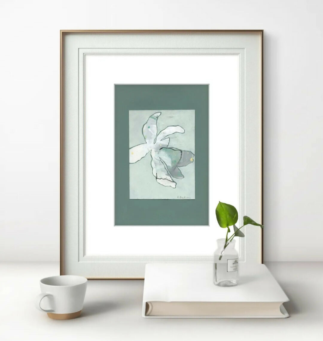 Magnolias In Moonlight - Celadon No.2