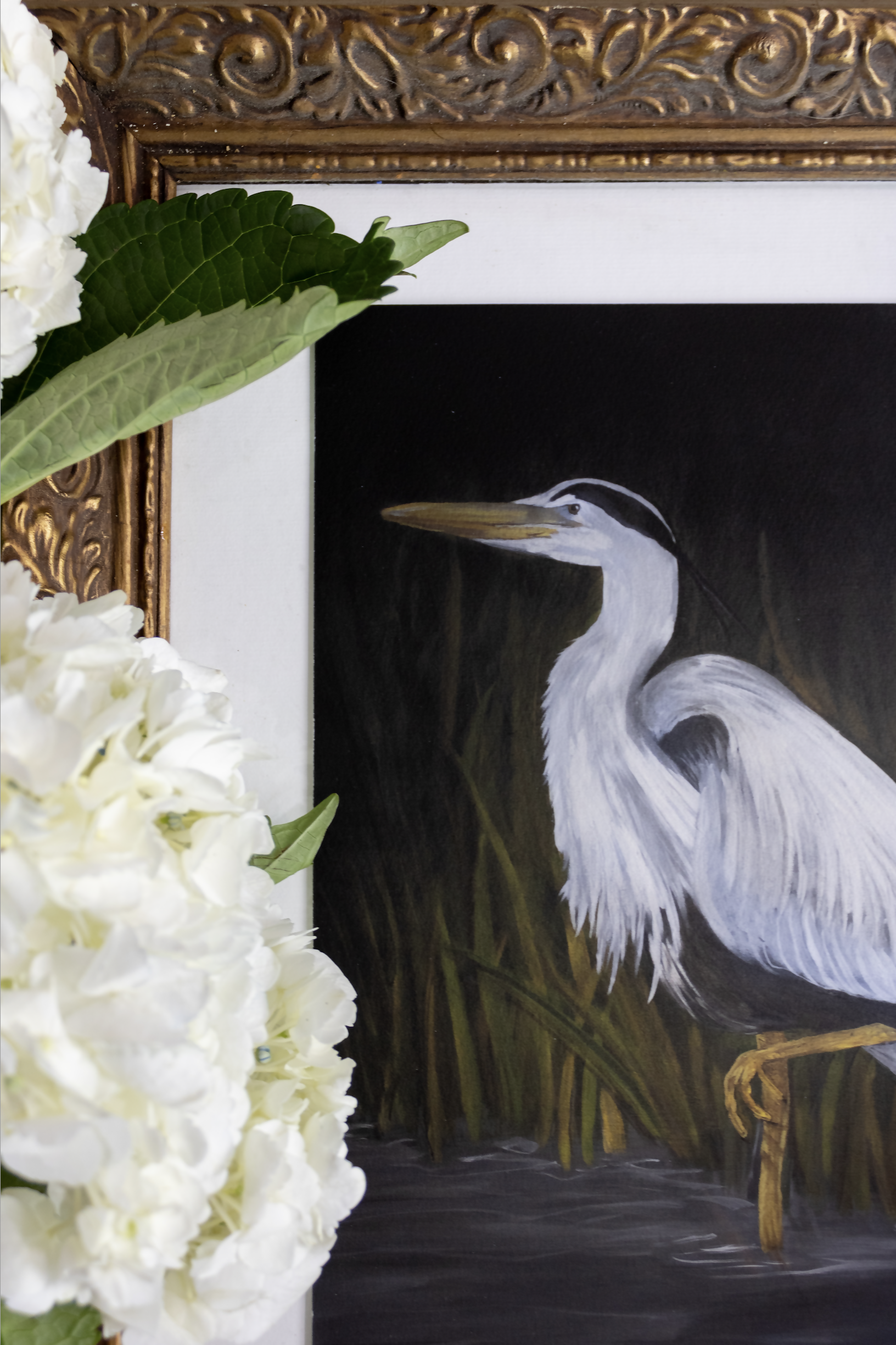 Heron at Night Print
