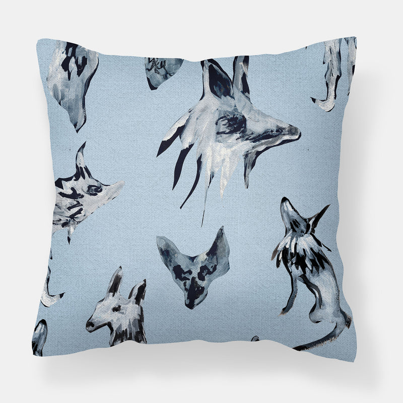 Animal Party Pillow in Sky Gray